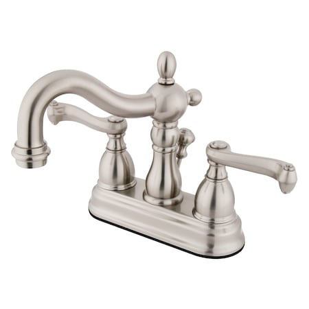 Kingston Brass 4" Centerset Bathroom Faucet, Brushed Nickel KB1608FL